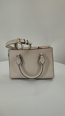 Michael Kors Womens Small Cntr Zip Satchel Lt Cream Bags