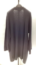 Quince Womens Superfine Merino Wool Sweater Coat Black Sleeved Top XL