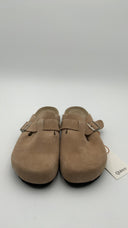 Quince Womens Water Repellent Suede Clog Mule Dune Shoes 9
