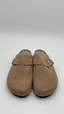 Quince Womens Water Repellent Suede Clog Mule Dune Shoes 9
