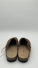 Quince Womens Water Repellent Suede Clog Mule Cafe Shoes 9