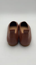 Quince Womens Italian Leather Glove Ballet Flat Brown Shoes 8