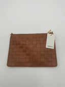 Quince Women Italian Leather Handwoven Convertible Crossbody Bag Brown OS