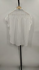 Quince Womens Vintage Wash Tencel Camp Shirt White M