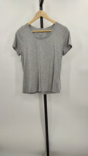 Quince Womens Cotton Modal Scoop Neck Tee Heather Grey M