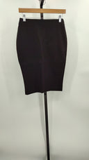 Quince Womens Ultra-Stretch Ponte Pencil Skirt Black XS