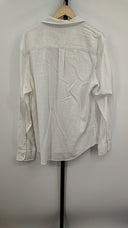 Quince Women Organic Cotton Stretch Selvage Shirt White L