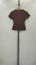 Quince Women's Brown Sleeved Top S
