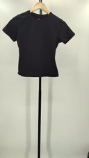 Quince Womens Black Sleeved Top S