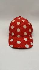 Michael Kors Polka Dot Cap Red Clay Hats OS