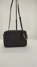 Michael Kors Womens Jet Set Large Saffiano Leather Crossbody Bag Black Bags