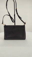 Michael Kors Womens Trisha Medium Pebbled Leather Crossbody Bag Black Bags