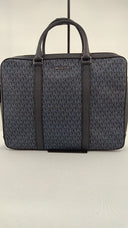 Michael Kors Mens Cooper Signature Logo Briefcase Blue Bags