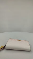 Michael Kors Womens Jet Set Large Ombré Signature Logo Wristlet Pink Wallet