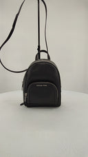 Michael Kors Womens Jaycee Extra-Small Pebbled Leather Backpack Black