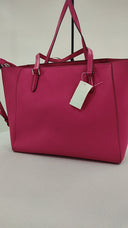 Michael Kors Womens Charlotte Large Saffiano Leather 3-In-1 Tote Bag Pink Bags