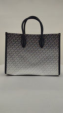 Michael Kors Womens Mirella Medium Ombré Logo Tote Bag Blue Bags