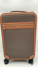 Michael Kors Womens Small Signature Logo Suitcase Brown