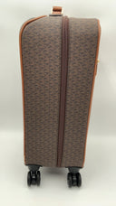 Michael Kors Womens Small Signature Logo Suitcase Brown