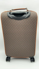 Michael Kors Womens Small Signature Logo Suitcase Brown