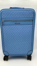 Michael Kors Womens Small Signature Logo Suitcase Blue