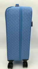 Michael Kors Womens Small Signature Logo Suitcase Blue