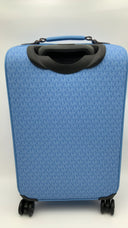 Michael Kors Womens Small Signature Logo Suitcase Blue