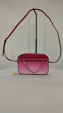 Michael Kors Womens Large East West Zip Chain Crossbody Dragonfruit Bags