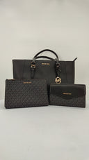 Michael Kors Womens Large 3In1 Tote Black Bags