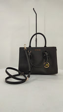 Michael Kors Womens Sheila Medium Satchel Black Bags