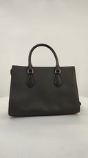 Michael Kors Womens Medium Cntr Zip Satchel Black Bags