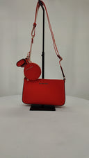 Michael Kors Jet Set Saffiano Leather Crossbody Bag With Airpods Case Orange