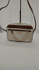 Michael Kors Womens Jet Set Large Logo Crossbody Bag Brown Bags