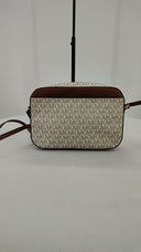 Michael Kors Womens Jet Set Large Logo Crossbody Bag Brown Bags