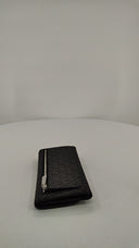 Michael Kors Womens Large Trifold Black Wallet