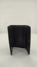 Michael Kors Womens Large Trifold Black Wallet