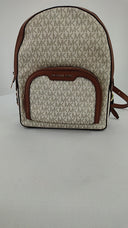 Michael Kors Womens Jaycee Large Logo Backpack Brown Bags