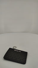 Michael Kors Womens Jet Set Travel S Tz Coin Pouch With Id Key Holder Black