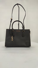 Michael Kors Womens Sheila Medium Satchel Black Bags