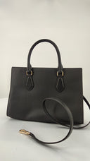Michael Kors Womens Medium Cntr Zip Satchel Black Bags