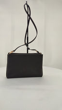 Michael Kors Womens Medium Trpolo Compartment Crossbody Black Bags