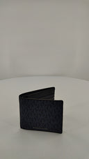 Michael Kors Womens Billfold W Passcase Blue Wallet