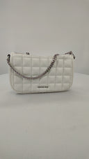 Michael Kors Womens Carmela Medium Convertible Crossbody Bag White Bags