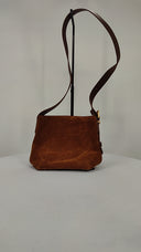 Quince Womens Italian Suede Bucket Crossbody Brown Bags N/A
