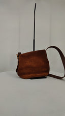 Quince Womens Italian Suede Bucket Crossbody Brown Bags N/A