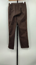 DKNY Women's Velvet Trim Wide Leg Pants Brown P6
