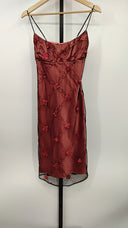 Betsey Johnson Womens Vintage Evening Floral Mini Dress Pink Basic Sleeved 4
