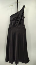 Moda International Womens Silk One Shoulder With Open Back Dress Black 4