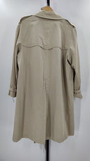 Burberrys Womens Classic Trench Coat Tan Outerwear L