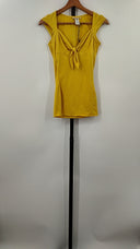 Miss Sixty Collection Womens Sleeveless Top Yellow Sleeved XS